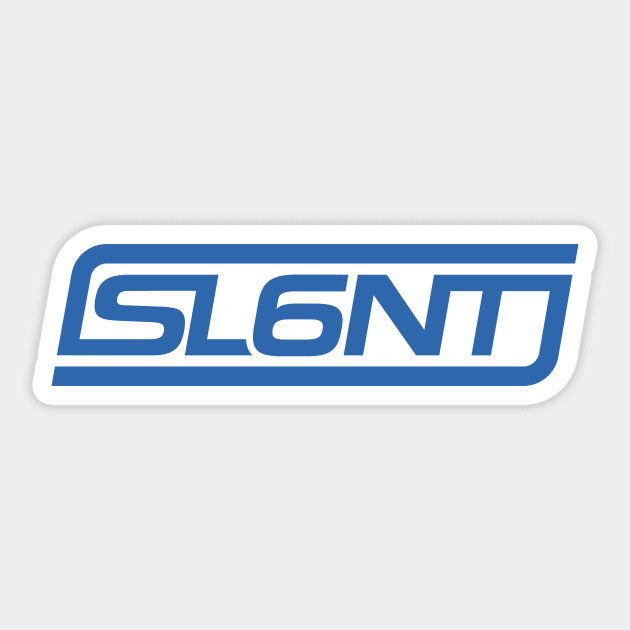 Slant 6 Icon (Blue) Sticker by jepegdesign